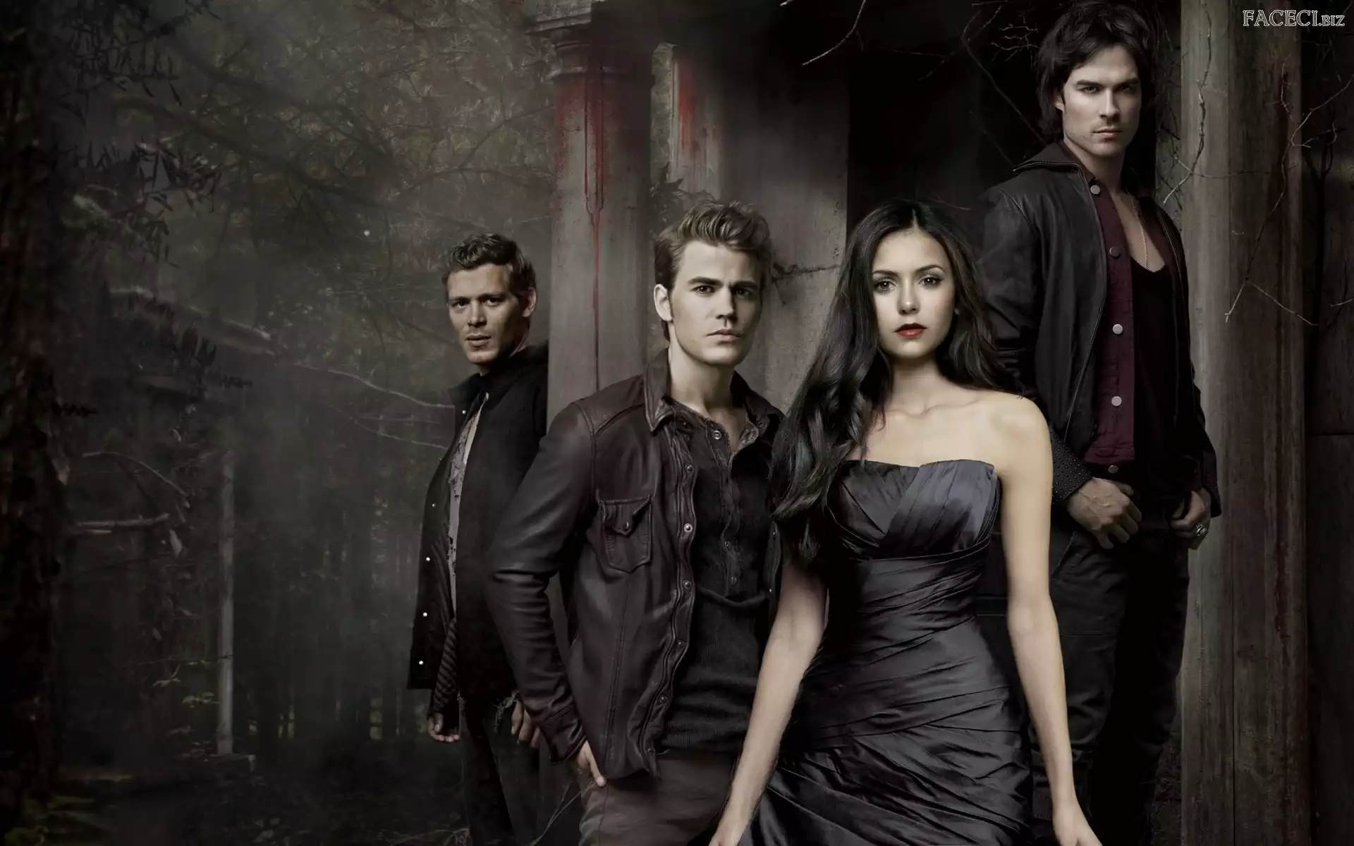 Joseph Morgan, Pamiętniki wampirów, Ian Somerhalder, Paul Wesley, The Vampire Diaries, Nina Dobrev