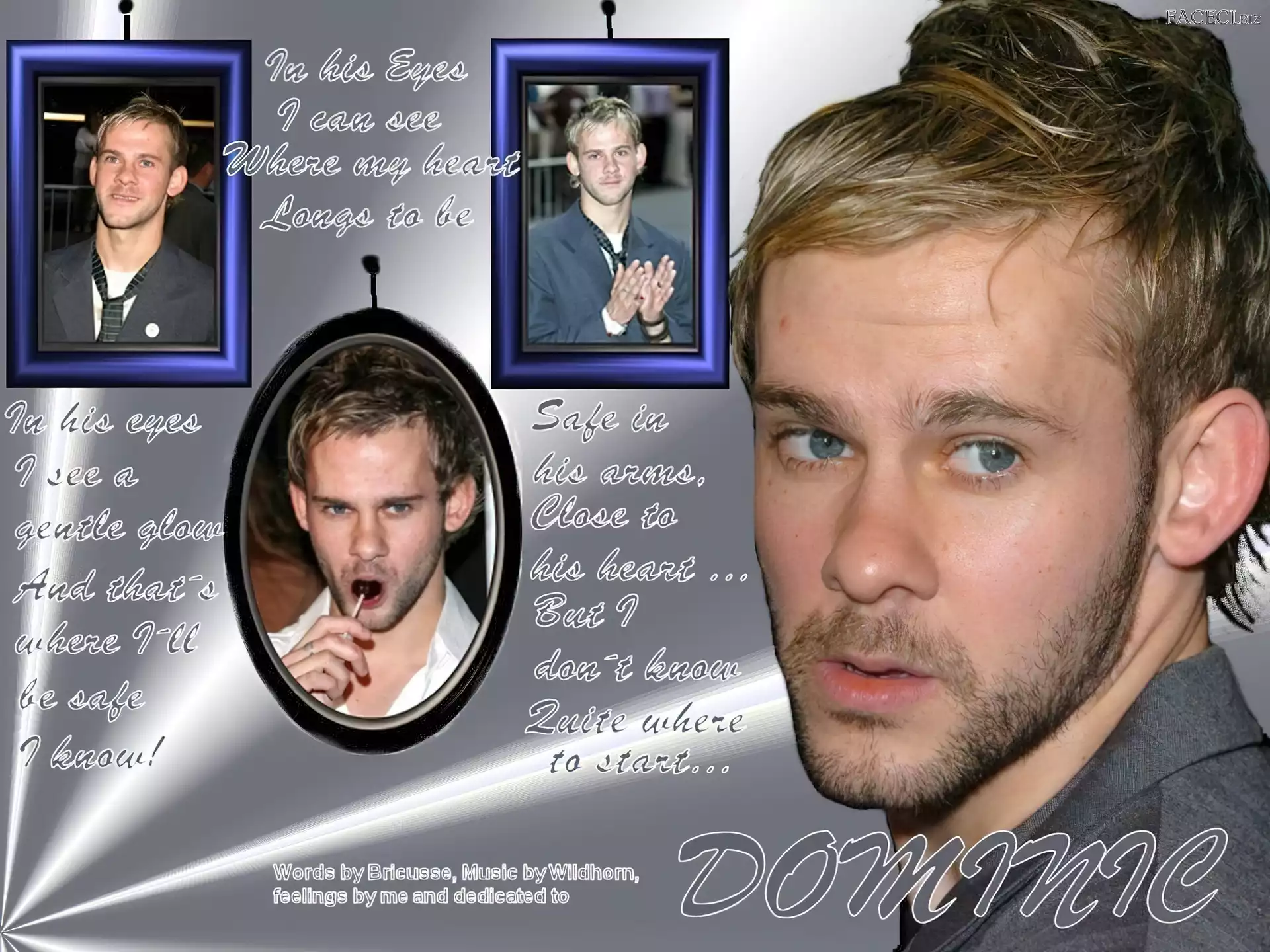 niebieskie oczy, Dominic Monaghan, jasne włosy
